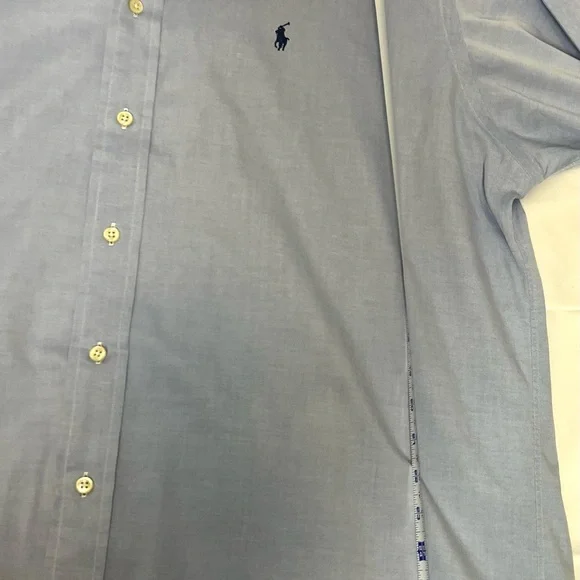 Ralph Lauren Men's Blue Shirt Size Large 16-1/2 - 32/33 Length 33” - Picture 8 of 8